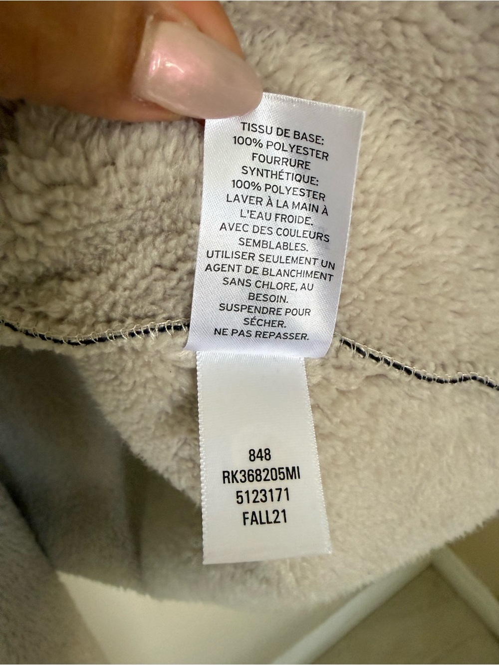 Susina Nordstrom Rack M Black Faux Suede Sherpa Draped Vest Boho - Picture 6 of 10